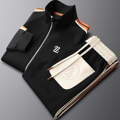 Short Sleeve Pocketed Tracksuit Set