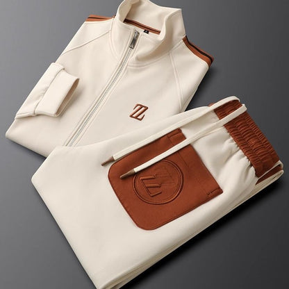 Short Sleeve Pocketed Tracksuit Set