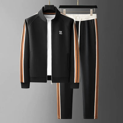 Short Sleeve Pocketed Tracksuit Set