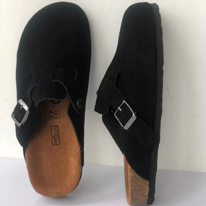 Women's Buckle Strap Slip-On Boston Clogs